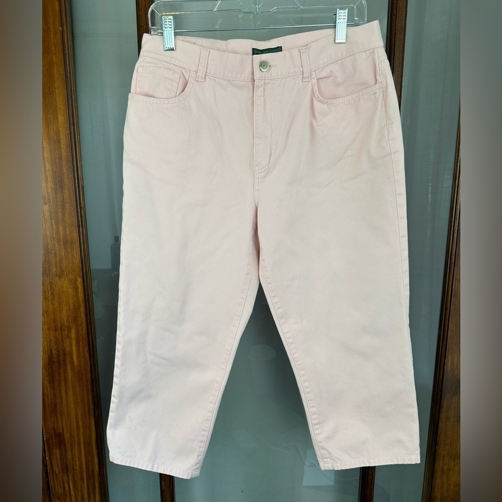 Ralph Lauren Jeans Women’s Capri Pants Size 14 Light Pink Crop Preppy Travel